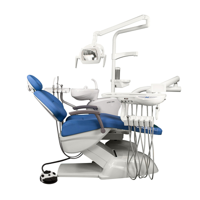 Azimut 200A MO - стоматологическая установка с нижней подачей инструментов, мягкой обивкой кресла и двумя стульями | Azimut (Китай)