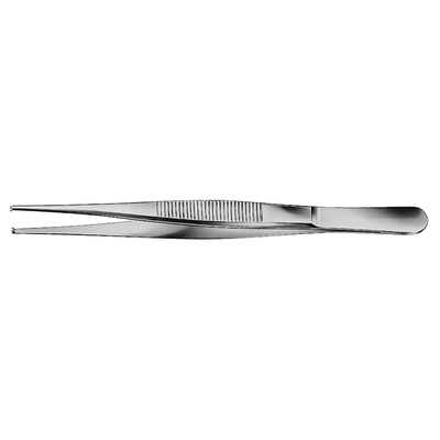 BD547R - пинцет хирургический, зубчики 1х2, длина 145 мм | B. Braun Aesculap (Германия)