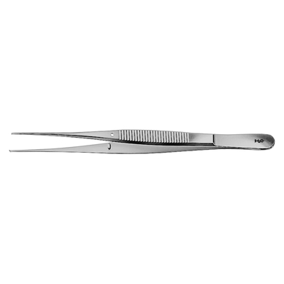 BD668R - пинцет хирургический по Semken, ширина 0,8 мм, зубчики 1х2, длина 125 мм | B. Braun Aesculap (Германия)