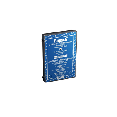 Bausch BK 11 - артикуляционная бумага синяя, толщина 40 мкм, 100 листов | Bausch (Германия)