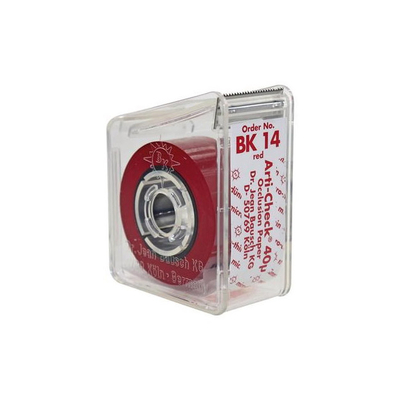 Bausch BK 14 - артикуляционная бумага красная, толщина 40 мкм, рулон 16 мм x 15 м | Bausch (Германия)