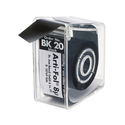 Bausch BK 20 Arti-Fol - фольга окклюзионная односторонняя черная, толщина 8 мкм, рулон 22 мм x 20 м | Bausch (Германия)