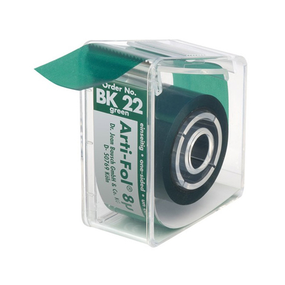 Bausch BK 22 Arti-Fol - фольга окклюзионная односторонняя зеленая, толщина 8 мкм | Bausch (Германия)