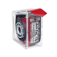 Bausch BK 28 Arti-Fol - фольга окклюзионная двусторонняя черная/красная, толщина 12 мкм, рулон 22 мм x 20 м