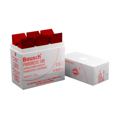 Bausch BK 52 Progress - артикуляционная бумага красная, толщина 100 мкм, 300 листов | Bausch (Германия)