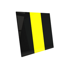 Soft Plate Bicolor Black-Yellow - термоформовочные пластины для вакуумформера Plastvac P7, мягкие, черно-желтый цвет, 3 мм, 2 шт.