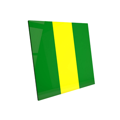 Soft Plate Bicolor Green-Yellow - термоформовочные пластины для вакуумформера Plastvac P7, мягкие, желто-зеленый цвет, 3 мм, 2 шт. | Bio-Art (Бразилия)