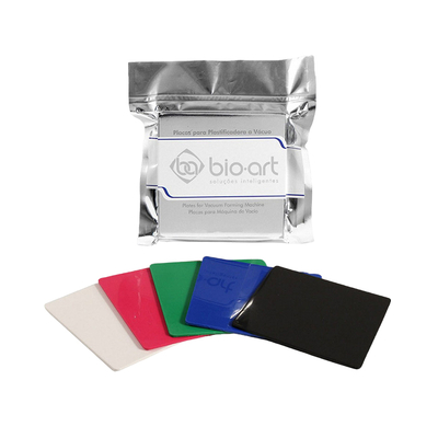 Soft Plate Mix Color - термоформовочные пластины для вакуумформера Plastvac P7, мягкие, 3 мм, 5 шт. | Bio-Art (Бразилия)