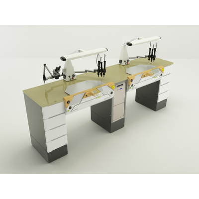Duofull - стол зубного техника на два рабочих места| CATO (Италия)