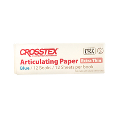 X Thin Blue - суперточная артикуляционная бумага для окклюзионных контактов, цвет голубой, 144 листа, толщина 38 мкм