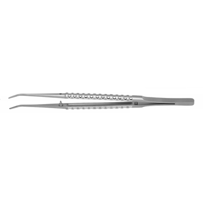 Micro forceps - атравматический микрохирургический прямой пинцет, с насечками, длина 173 мм, ширина 1,3 мм | Devemed (Германия)