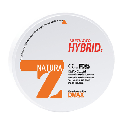 Multi Layer Hybrid - циркониевый диск многослойный, предварительно окрашенный, диаметр 98 мм | DMAX Co., Ltd (Ю. Корея)
