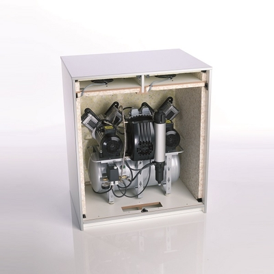 Шумопоглощающий шкаф (кожух) с контролируемым охлаждением для компрессоров Duo Tandem, Trio и Quattro | Dürr Dental (Германия)