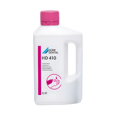 HD 410 - средство для дезинфекции, очистки и ухода за кожей рук, 2,5 л | Dürr Dental (Германия)