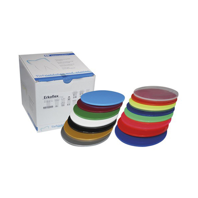 Erkoflex color - термоформовочные пластины, ассорти, диаметр 125 мм, 15 шт. | Erkodent (Германия)