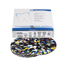 Erkoflex freestyle - термоформовочные пластины, цвет конфетти, диаметр 120 мм, 5 шт.