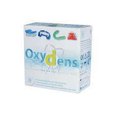 Oxydens - таблетки для очищения зубных шин