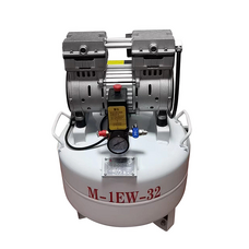 M-1EW-32 - компрессор для одной стоматологической установки, с ресивером 32 л (75 л/мин)