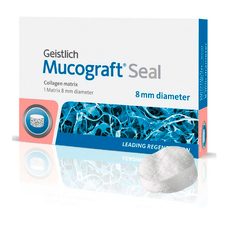 Mucograft Seal - мембрана коллагеновая защитная биорезорбируемая, диаметр 8 мм