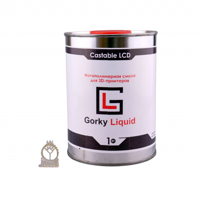 Gorky Liquid Dental Castable LCD - фотополимерная смола для прямой отливки зубных имплантов, цвет полупрозрачный, 1 кг | Gorky Liquid (Россия)