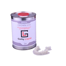 Gorky Liquid Dental Crown LCD/DLP - фотополимерная смола для стоматологии, цвет А1-А2, А2, А3 по шкале Вита, Bleach, 1 кг