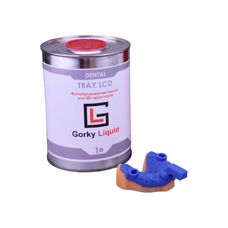 Gorky Liquid Dental Tray LCD/DLP - фотополимерная смола для стоматологии, цвет синий, 1 кг
