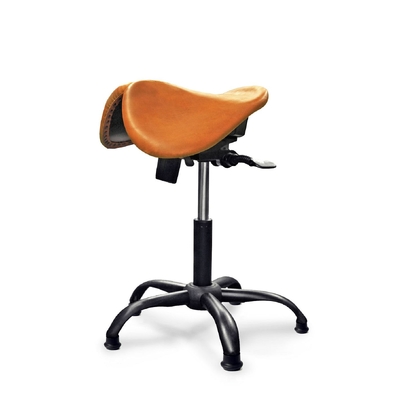 Gravitonus EZDuo Country - эргономичный стул-седло, двуразделенное седло, твердая кожа | Gravitonus (США - Россия)