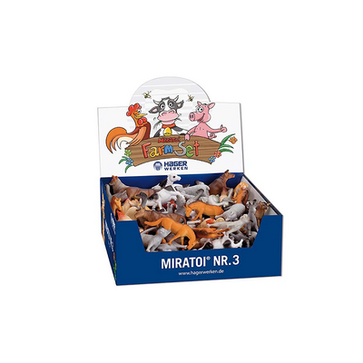 Miratoi №3 Ферма - мотивационный набор игрушек: фермерские животные, 100 шт. | Hager & Werken (Германия)