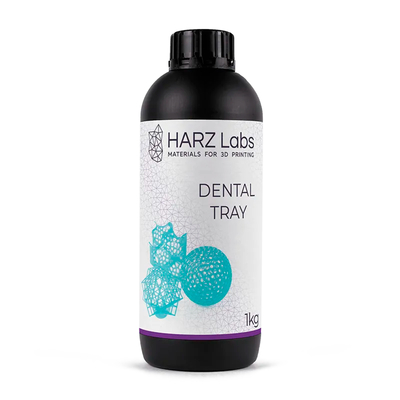 HARZ Labs Dental Tray - фотополимерная смола для быстрой печати индивидуальных ложек, цвет голубой, 1 кг | HARZ Labs (Россия)
