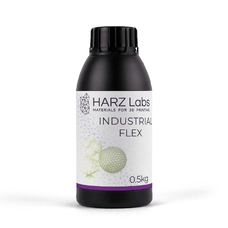 HARZ Labs Industrial Flex - фотополимерная смола для промышленного использования, цвет прозрачный, 0.5 кг