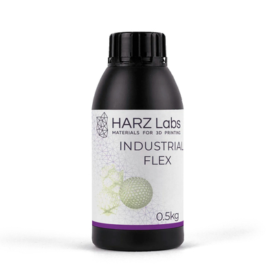 HARZ Labs Industrial Flex - фотополимерная смола для промышленного использования, цвет прозрачный, 0.5 кг | HARZ Labs (Россия)