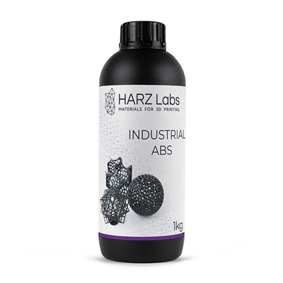 HARZ Labs Industrial ABS Resin - фотополимерная смола для промышленного использования, цвет черный, 1 кг | HARZ Labs (Россия)