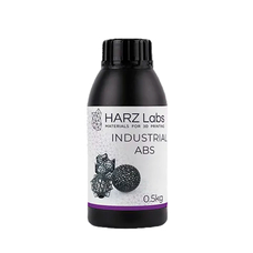 HARZ Labs Industrial ABS - фотополимерная смола для промышленного использования, цвет черный, 0.5 кг