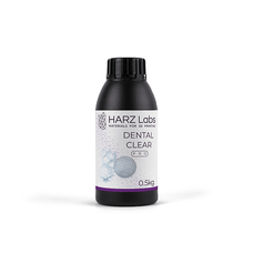 HARZLabs Dental Clear PRO - фотополимерная смола для печати прозрачных сплинтов и капп, цвет прозрачный, 0.5 кг
