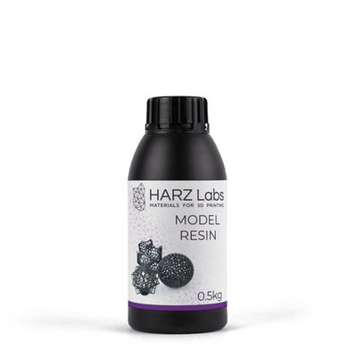 HARZ Labs Model Resin - фотополимерная смола, чёрный цвет, 0.5 кг | HARZ Labs (Россия)