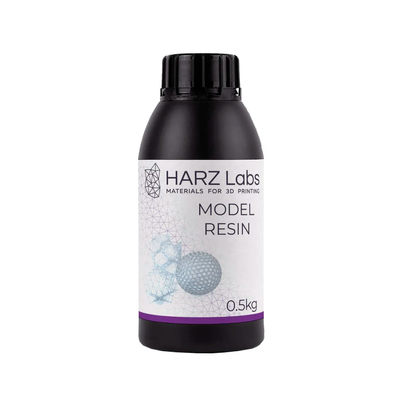HARZ Labs Model Resin - фотополимерная смола, прозрачная, 0.5 кг | HARZ Labs (Россия)