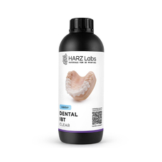 HARZ Labs Dental IBT - фотополимерная смола для изготовления капп для непрямого переноса брекетов, прозрачная, 1 кг