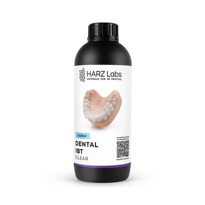 HARZ Labs Dental IBT - фотополимерная смола для изготовления капп для непрямого переноса брекетов, прозрачная, 1 кг | HARZ Labs (Россия)