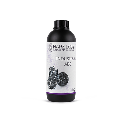 HARZ Labs Industrial ABS - фотополимерная смола для промышленного использования, черный цвет, 1 кг | HARZ Labs (Россия)