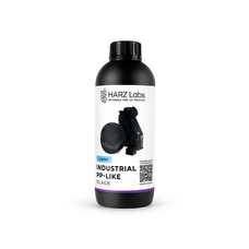 HARZ Labs Industrial PP-like - фотополимерная смола для изготовления инженерных моделей, черный цвет, 1 кг
