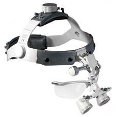 Heine HR 2,5x Set B - бинокулярные лупы с увеличением 2,5x и креплением i-View на шлеме, с защитным щитком