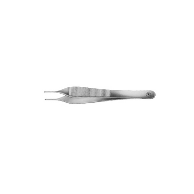 HSC 230-12 - пинцет хирургический Adson, 1:2 Haken, прямой, тонкий, 120 мм | Karl Hammacher GmbH (Германия)
