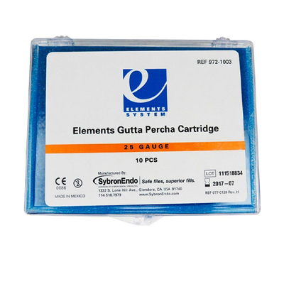 Elements Gutta Percha Cartridge - гуттаперча в картриджах, низкая вязкость, 25 GA, 10 шт. | Kerr (США)