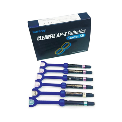 CLEARFIL AP-X Esthetics Starter Kit - нанонаполненный светоотверждаемый композитный материал, набор 6 шприцов | Kuraray Noritake (Япония)