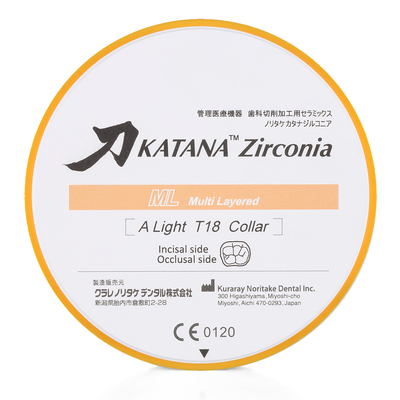 Katana ZR ML - заготовка из диоксида циркония | Kuraray Noritake (Япония)