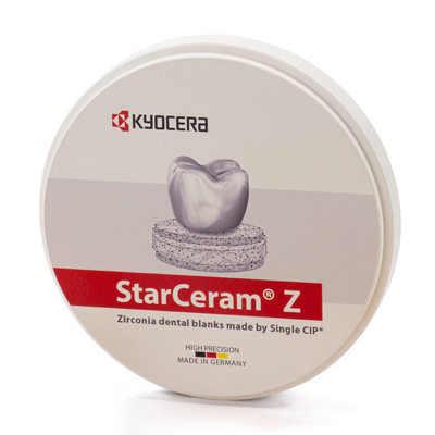 StarCeram Z-Nature Ultra Pure - заготовка из диоксида циркония, высокопрозрачная, белая, диаметр 98 мм | Kyocera Fineceramics Precision GmbH (Германия)