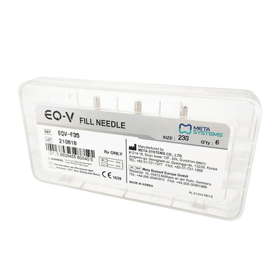 EQ-V Fill Needle - набор игл для экструзии гуттаперчи, 23G, упаковка 6 шт. | Meta Biomed (Ю. Корея)