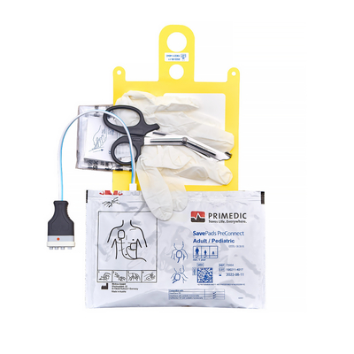 SavePads Preconnect AED - комплект одноразовых универсальных дефибрилляционных электродов с интегрированным кабелем для аппаратов HeartSave, для взрослых и детей | METRAX GmbH (Германия)