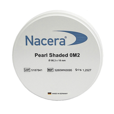 Pearl Shaded 16+2 - заготовка из диоксида циркония, высокопрозрачная, предварительно окрашенная, диаметр 98 мм