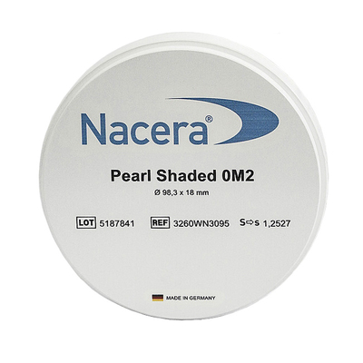 Pearl Shaded 16+2 - заготовка из диоксида циркония, высокопрозрачная, предварительно окрашенная, диаметр 98 мм | Nacera (Германия)
